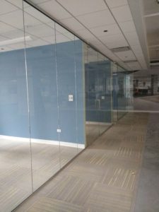 Webb walls Commercial Interior Glass. and Demountable walls. Tempered Glass - Skyler Glass Wall office