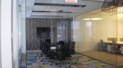 Webb Walls Commercial interior glass and demountable walls. Tempered Glass. Skyler Glass