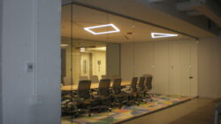 Webb Walls Commercial interior glass and demountable walls. Tempered Glass. Skyler Glass