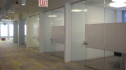 Webb Walls Commercial interior glass and demountable walls. Tempered Glass. Skyler Glass