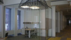 Webb Walls Commercial interior glass and demountable walls. Tempered Glass. Skyler Glass
