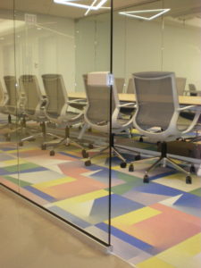 Webb Walls Commercial interior glass and demountable walls. Tempered Glass. Skyler Glass